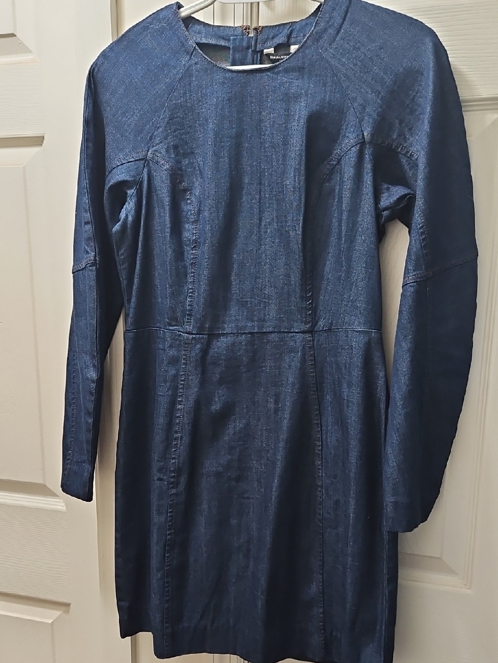 Banana Republic Dark Indigo Long-Sleeve Denim Dress